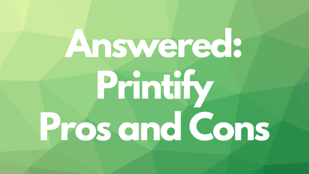 printify pros and cons